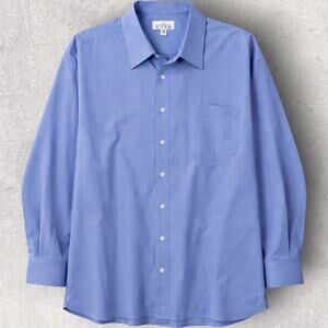 Enro Dress Shirt 20 34 Big Tall Blue Office Core Business Casual Classic Fit